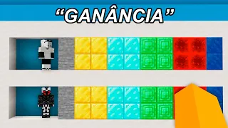 O mais GANANCIOSO PERDE no Minecraft!