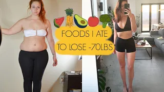 FOODS I ATE TO LOSE 70 POUNDS 🍜🥑🍚