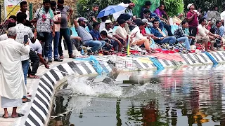 পাবনা অন্য লেভেলের মাছ ধরা | আব্বাসের পুকুর | BEST FISHING