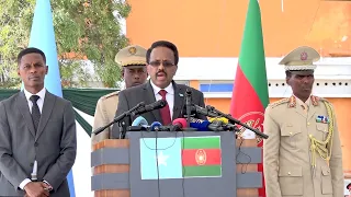 Khudbadda Madaxweyne Farmaajo ee Munaasabadda Aasaaska Ciidanka Xoogga Dalka Soomaaliyeed 2022