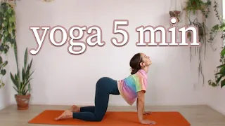 YOGA 5 MINUTOS 💛 Yoga para todos los niveles 5 minutos