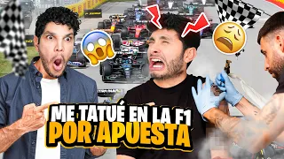 PERDIÓ UNA APUESTA Y SE TATUÓ EN LA FORMULA 1