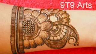 Very Easy and Stylish Front Hand Arabic Mehndi Design for Karwa Chauth 2023 | Mehandi ka Design