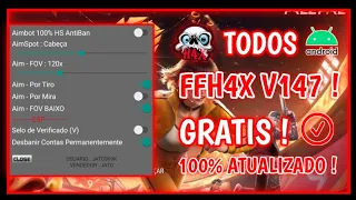 😱SAIU!!😱 MOD MENU FFH4X V147 CRACKED FF 1.130.X 100%ANTBLACKLIST - ANTIBAN!