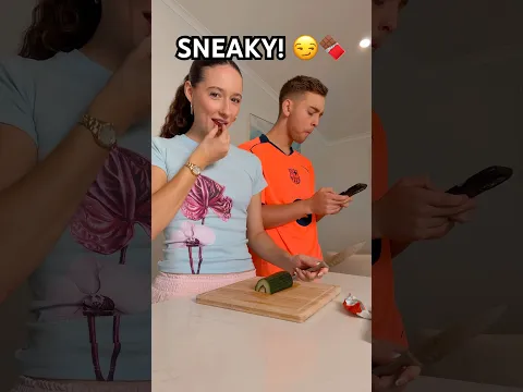 HE DIDN’T EVEN NOTICE! 😏😱🍫 #shorts