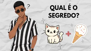 O Segredo Para Desenhar um Gato e um Sorvete!
