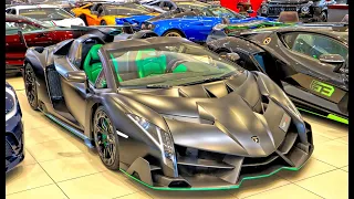 VIP MOTORS DUBAI – Hypercar Paradise! VENENO ROADSTER, Sian, Bugatti Divo, Pagani