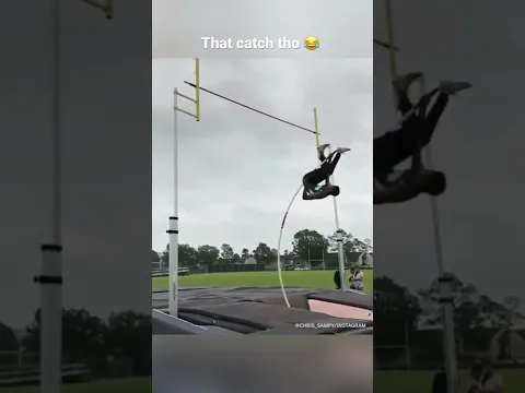 Pole vaulting can have the craziest outcomes 🤯