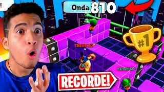 😱 BATEMOS O RECORDE MUNDIAL DE ONDAS NO BLOCK DASH INFINITO🔥 FICA MUITO DIFÍCIIL