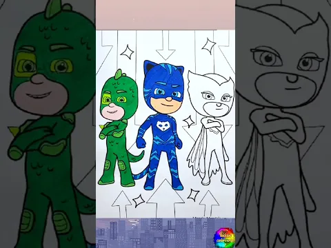 PJMASKS Coloring 🌟 #pjmasks ##shorts #short #shortvideo #shortsvideo #shortsfeed #shortsviral