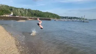 BEACHNASTICS GYMNASTICS IN WATER!
