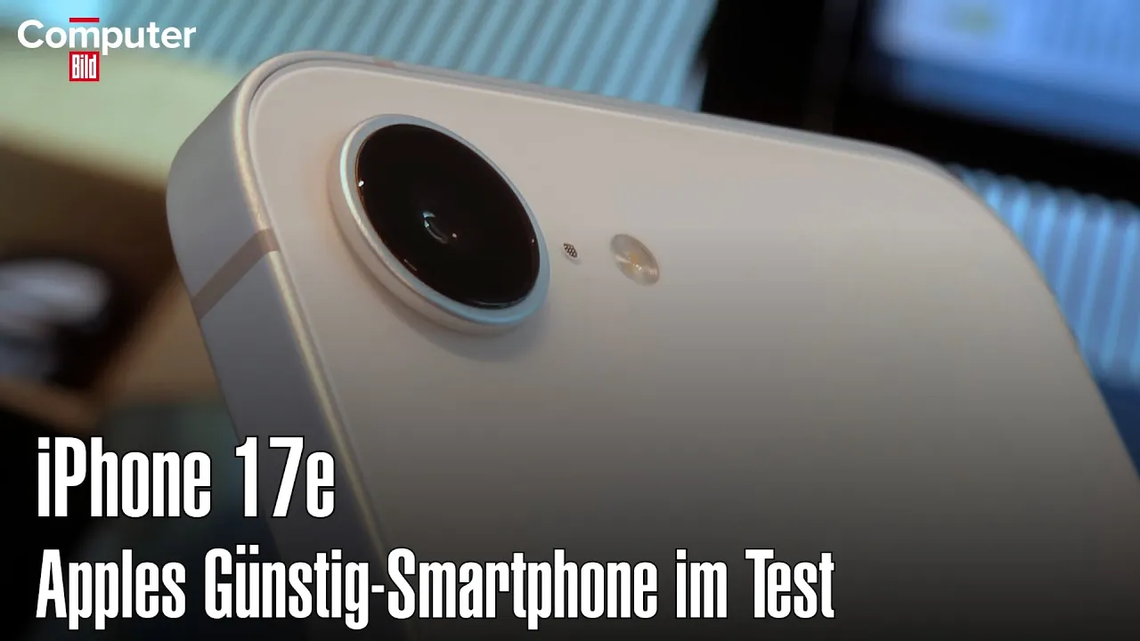Vid�o-Test de Apple iPhone 17e par Computer Bild