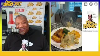Pollo Wang Podcast: Chicken Gravy Cornbread Dressing, Smoked Gouda Mac and Cheese with Turnip Greens