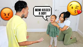 MOM KISSED A BOY! *PRANK ON DAD*