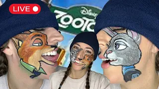 How to paint Zootopia with Mariam Marks! Nick and Judy (the fox and the bunny)
