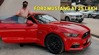 FORD MUSTANG AT 25 LAKH ( DETAILED REVIEW & WALKAROUND ) MY EXCITING VLOGS