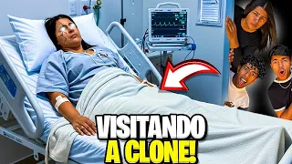 A CLONE ESTÁ NO HOSPITAL! ESTEVÃO E GABRIEL FORAM VISITÁ-LA!