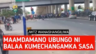 MAANDAMANO MAKUBWA MDA HUU UBUNGO WANAJESHI WA JWTZ WAKISHANGILIWA NA WANANCHI