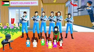 Yuta Polisi Selamatkan Bayi Palestina dari Tentara Jahat | Sakura School Simulator