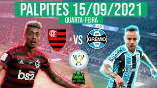 PALPITES DE FUTEBOL PARA O DIA 15/09/2021 (QUARTA-FEIRA) + BILHETES PRONTOS 🍀