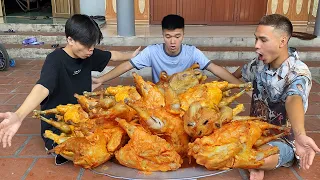 Hữu Bộ | Núi Gà Chiên Giòn Nguyên Con Khổng Lồ | FULL CHICKEN FRY