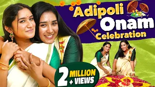 AdiPoli Onam Celebration with My Family 👩‍👧‍👦🎊🥳🎆❤️ | ഓണാശംസകൾ | Raveena Daha