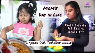 Mom's Life with 2 Years Old | Easy Breakfast & Lunch Recipe for Toddler & Karela Harvesting