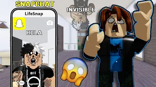 SOY INVISIBLE Y ASUSTO PERSONAS EN ROBLOX SNAPCHAT