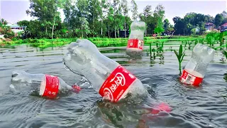 Best Hook Fishing By plastic Bottle | Traditional Hook Fishing By Bottle | Hunting By Masti