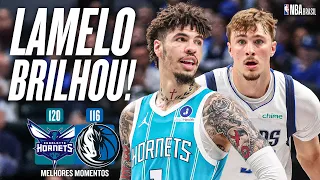 LAMELO BALL vs. COOPER FLAGG! Os HORNETS vencem os MAVS - Melhores Momentos