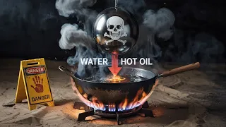 HOT OIL VS WATER BALLOON 😱