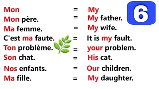 phrases simples pour apprendre l'anglais facilement | partie 6 |✪✪✪✪easy sentences to learn french 🌿
