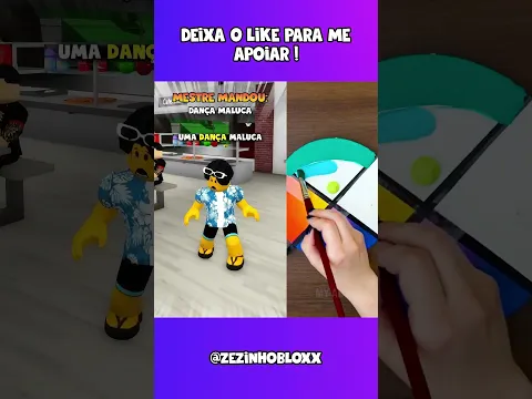 MESTRE MANDOU ficou DOIDO no roblox 😰 #roblox