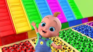 Wheels On The Bus + Vehicles Song - Kids Songs and Nursery Rhymes -  LooLoo Kids