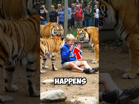 Boy Falls into Tiger Den… Then This Happened! 🐯😨❤️