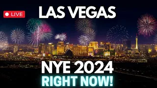 LAS VEGAS New Year’s Eve 2024 LIVE Countdown & Fireworks 🎉