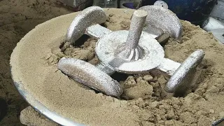 Industries of metal smelting and casting on sand - work of zon