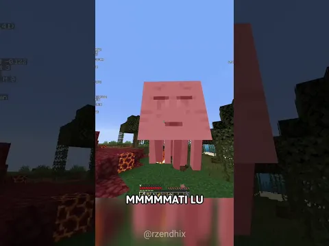 Minecraft, tapi jika aku kena Damage. Muncul Random Mob #shorts #minecraft #rzendhix