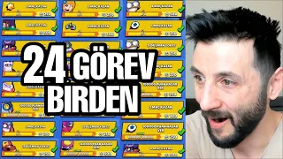 50 Dakikada 24 GÖREV BİRDEN BİTİRDİM! Brawl Stars