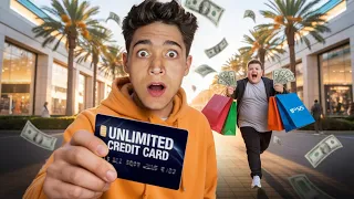 I Gave My Brother an UNLIMITED Credit Card for 1 Hour!