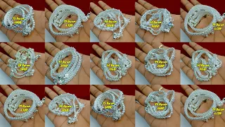 tranding silver anklets design 2025 with weight and price || new light weight silver anklet