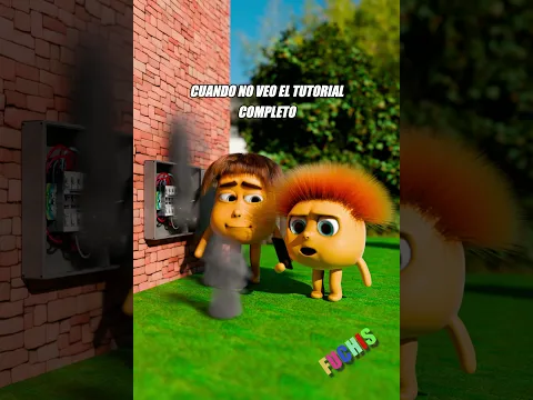 CUANDO no VES el TUTORIAL completo #shorts #comedia #tutorial #animation