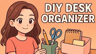 Diy desk organizer 💝🌷 |#diycrafts #diyfromwaste  #organizer #diy #craft