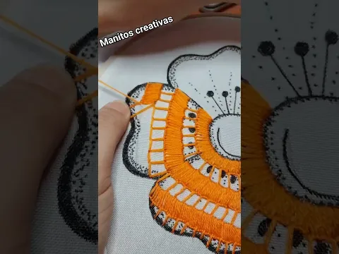 lo más fácil en puntadas de bordado a mano te encantará 💖😍✨️ #handbroidery  #bordadoamano  #drawing