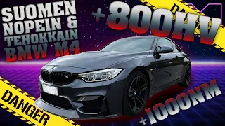 KOEAJOSSA - (TODELLA VIRITETTY!!) BMW M4 STAGE 3 -15 (4K)