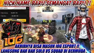AKHIRNYA BISA MASUK ESPORT‼️LANGSUNG SOLO VS SQUAD PAKE NICK NAME BARU!!