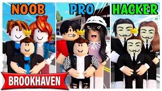 FAMILIA NOOB vs FAMILIA PRO vs FAMILIA HACKER en BROOKHAVEN - Roblox YoSoyLoki