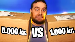 1000 Kroner VS 5000 Kroner Mystery Box