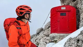 Overnight in an Alpine Survival Shelter
