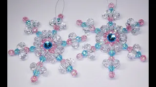 DIY~Gorgeous Vintage Beaded Snowflake~Made With 3 Beads?!